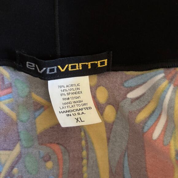 Eva Varro Scoop Neck Off Shoulder Artsy Tunic Top Blouse Size XL - Picture 10 of 10